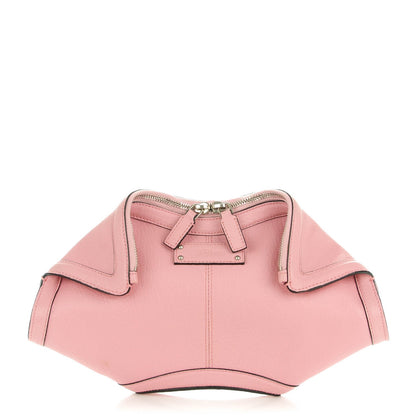 Alexander McQueen Pebbled Calfskin Small De Manta Clutch Rosa 1 of 7