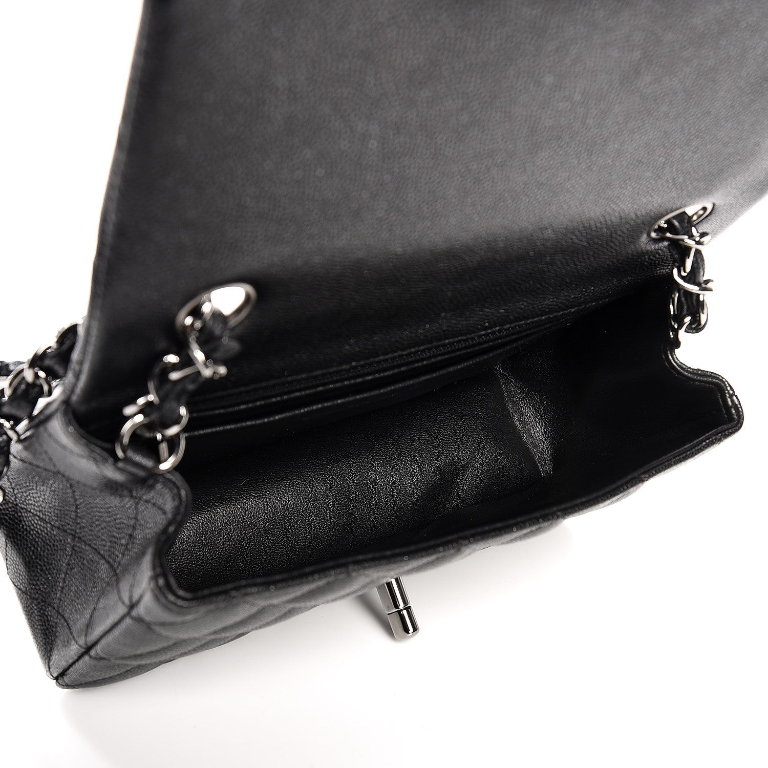 Chanel Iridescent Caviar Quilted Mini Rectangular Flap Black 5 of 9