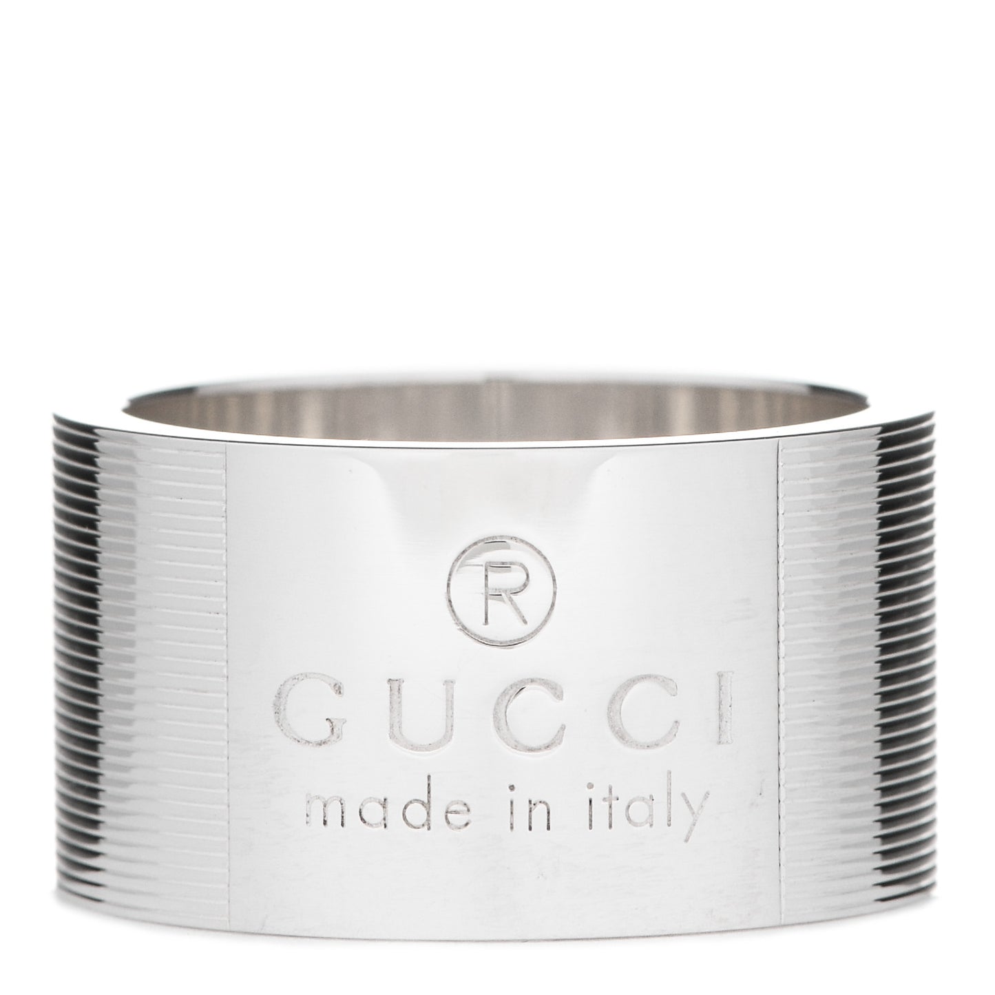 Sterling Silver 12mm Signature Band Ring 57 8
