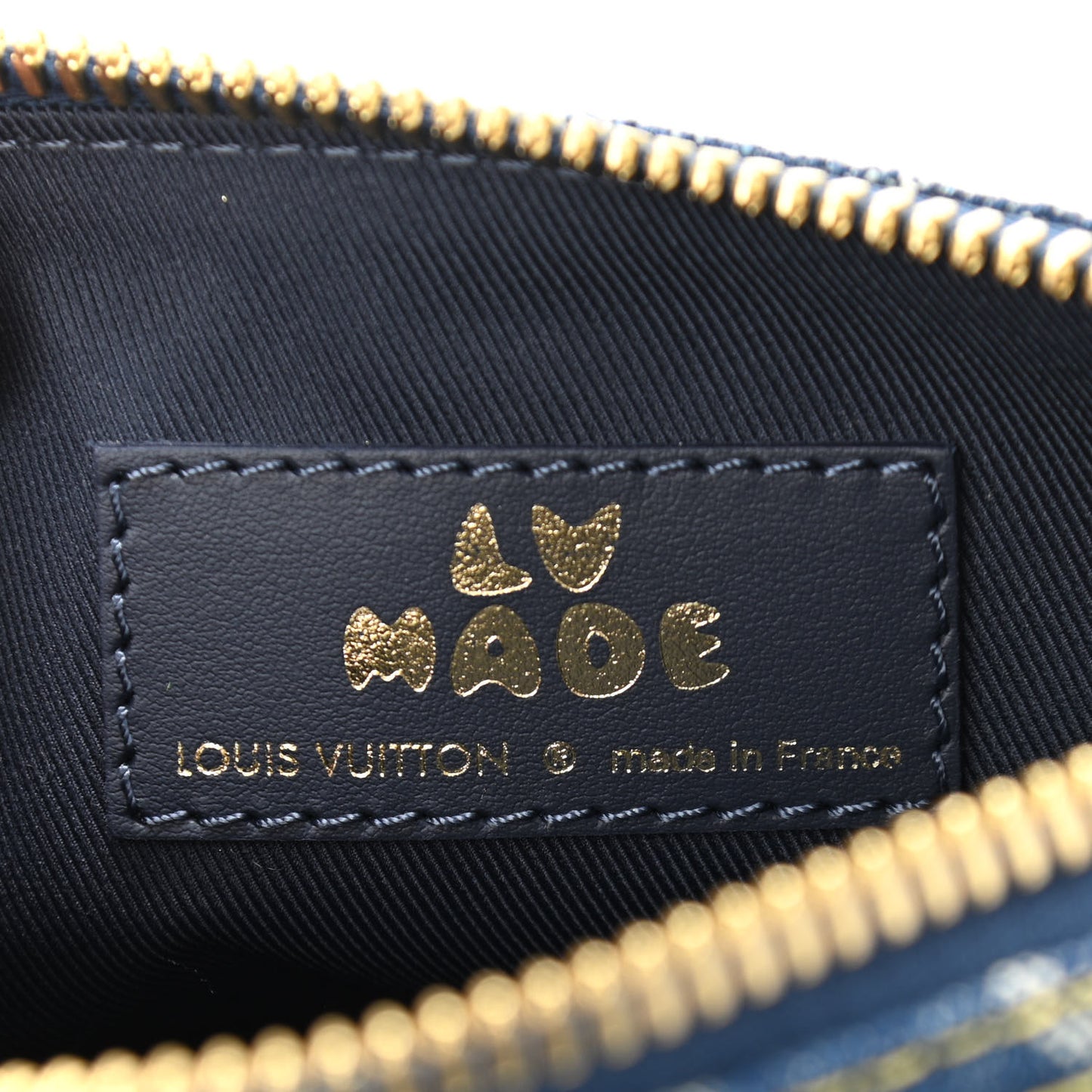 Taurillon Monogram Denim Drip Keepall XS Blue
