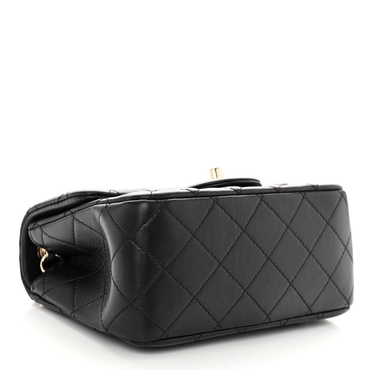 Chanel Lambskin Quilted Enamel Mini Pearl Crush Flap Black 4 of 10