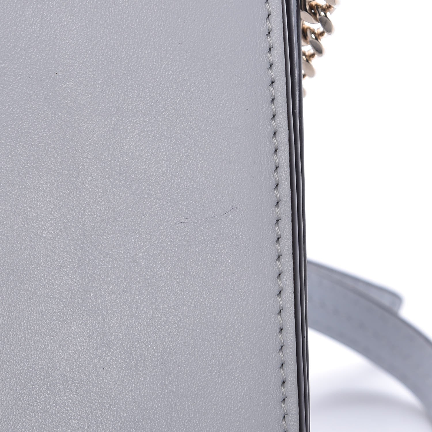 Chloe Suede Calfskin Mini Faye Bracelet Bag Light Cloud 9 of 10