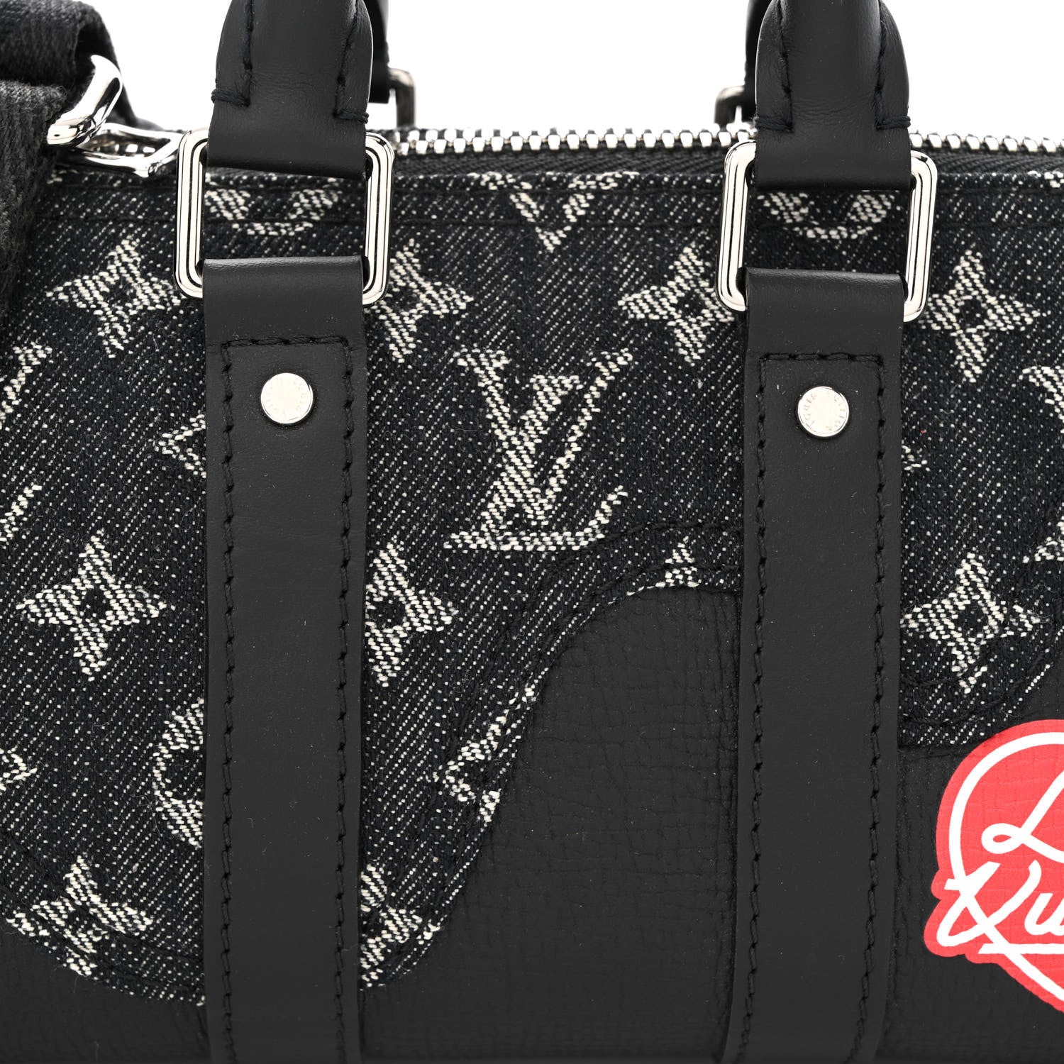 Louis Vuitton X NIGO Taurillon Monogram Denim Drip Keepall XS