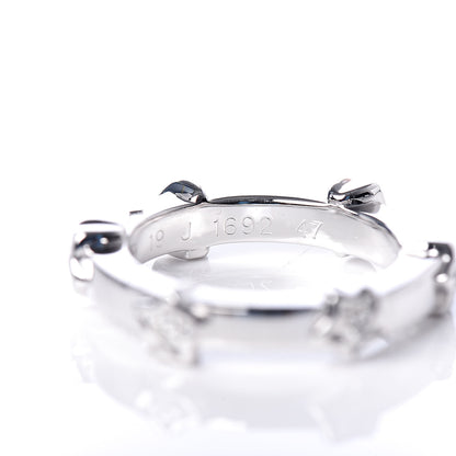 Chanel 18K White Gold Diamond Comete Band Ring 47 4 6 of 6