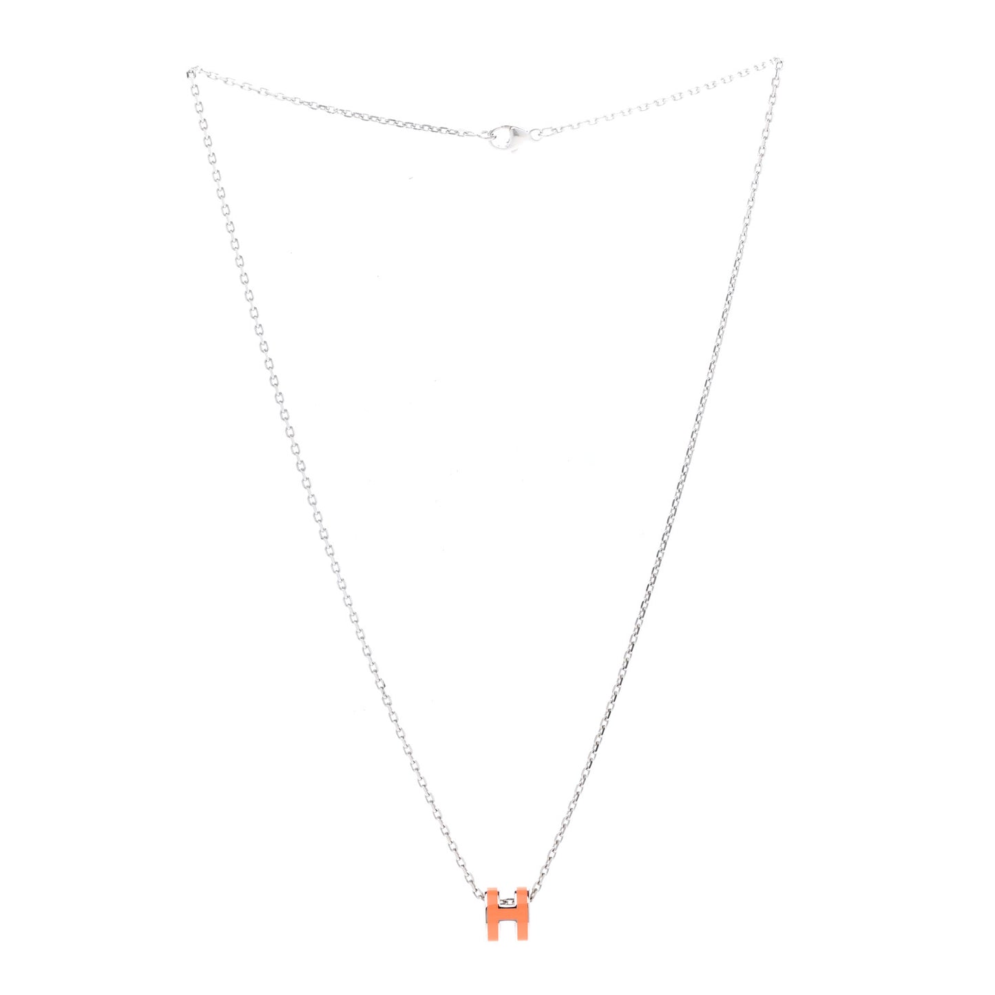 Palladium Mini Pop H Necklace Orange