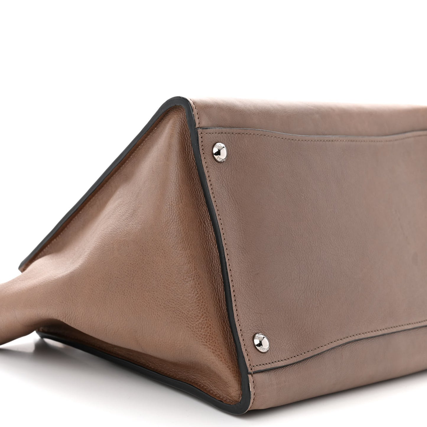 Glace Calf Twin Pocket Tote Argilla