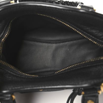 Balenciaga Grained Calfskin Neo Classic Gold Hardware Nano City Crossbody Black 5 of 10