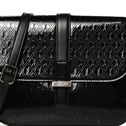 Saint Laurent Patent Embossed Small Le Monogramme Satchel Black 8 of 11