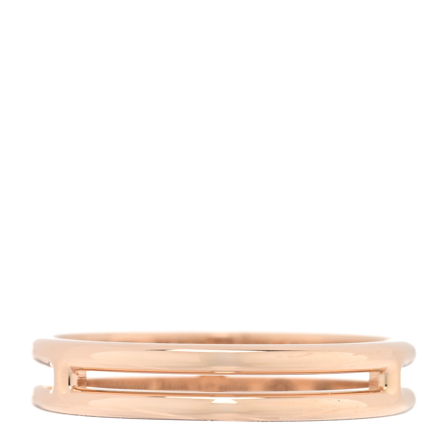 Hermes 18K Rose Gold Ariane Wedding Band Ring 52 6 1 of 4