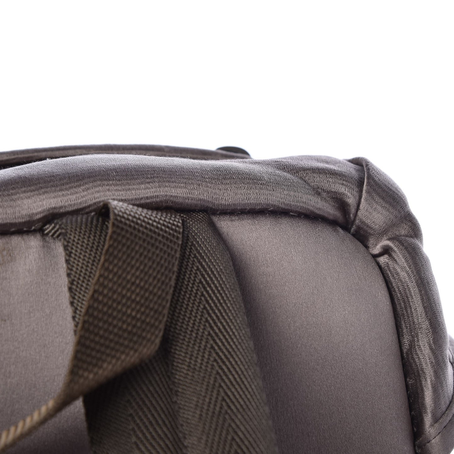 Satin Double Buckle Backpack Fumo