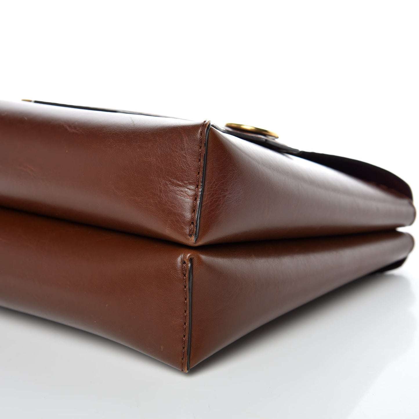Eco Alter Nappa Small Popper Shoulder Bag Cognac