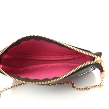 Louis Vuitton Monogram 2022 Christmas Animation Seoul Mini Pochette Accessories Fuchsia 4 of 7