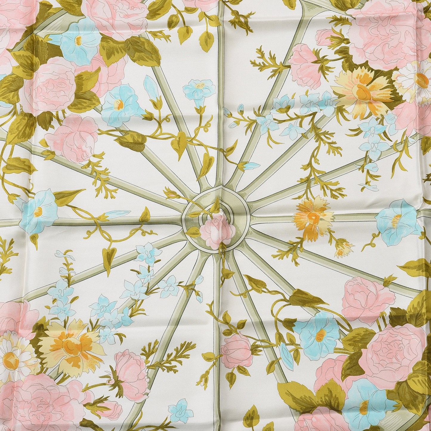 Jacquard Silk Romantique Scarf 90