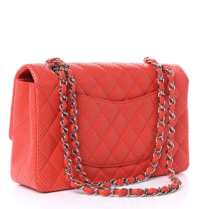 Chanel Lambskin Perforated Medium Flap Red 3 of 13