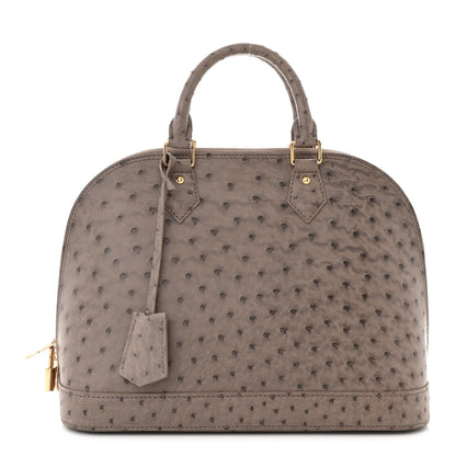 Louis Vuitton Ostrich Alma PM Gris 1 of 8