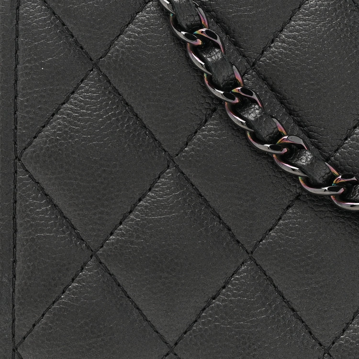 Chanel Caviar Quilted Boy Wallet On Chain WOC So Black 9 of 17