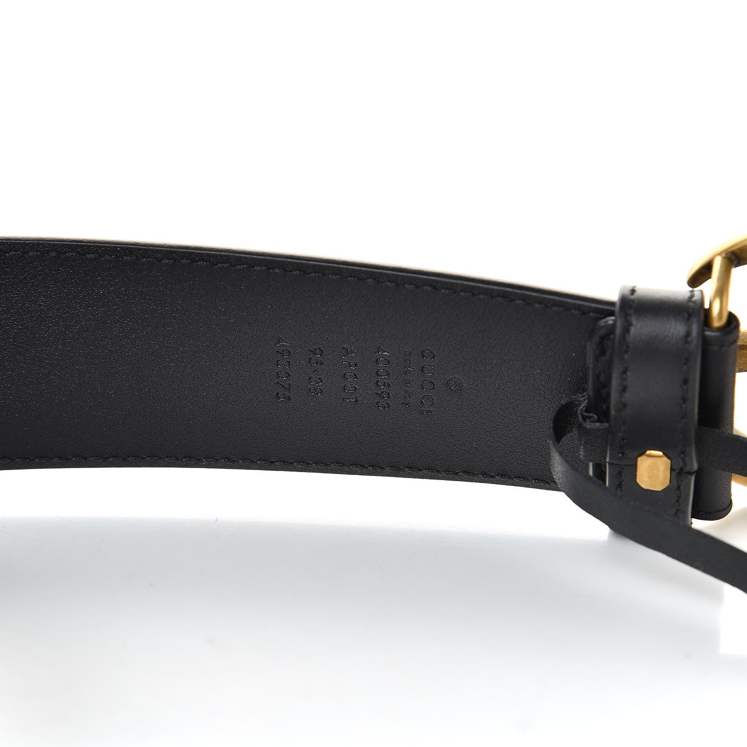 Gucci Calfskin Double G 40mm Belt 95 38 Black 6 of 7