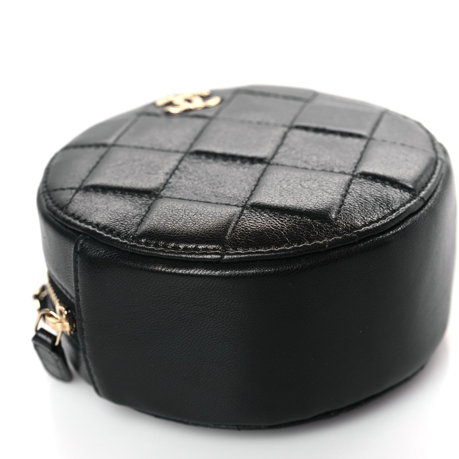 Chanel Calfskin Round Clutch With Chain Black 8 of 9