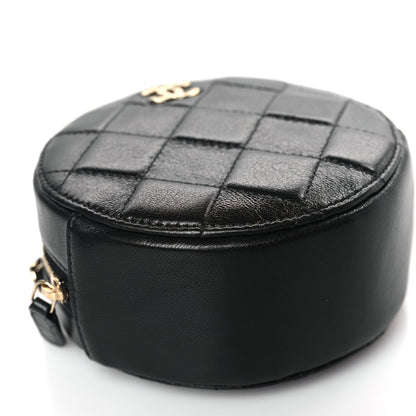 Chanel Calfskin Round Clutch With Chain Black 8 of 9