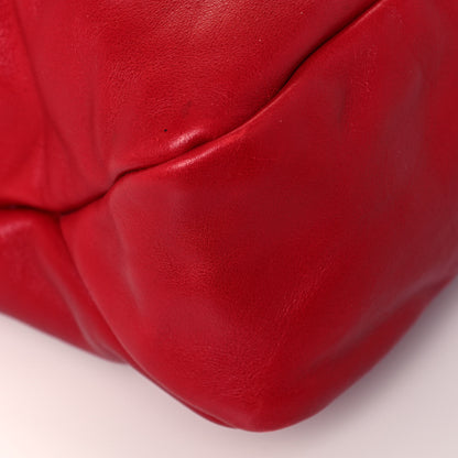 Gucci Calfskin Medium Horsebit Chain Hobo Red 10 of 12