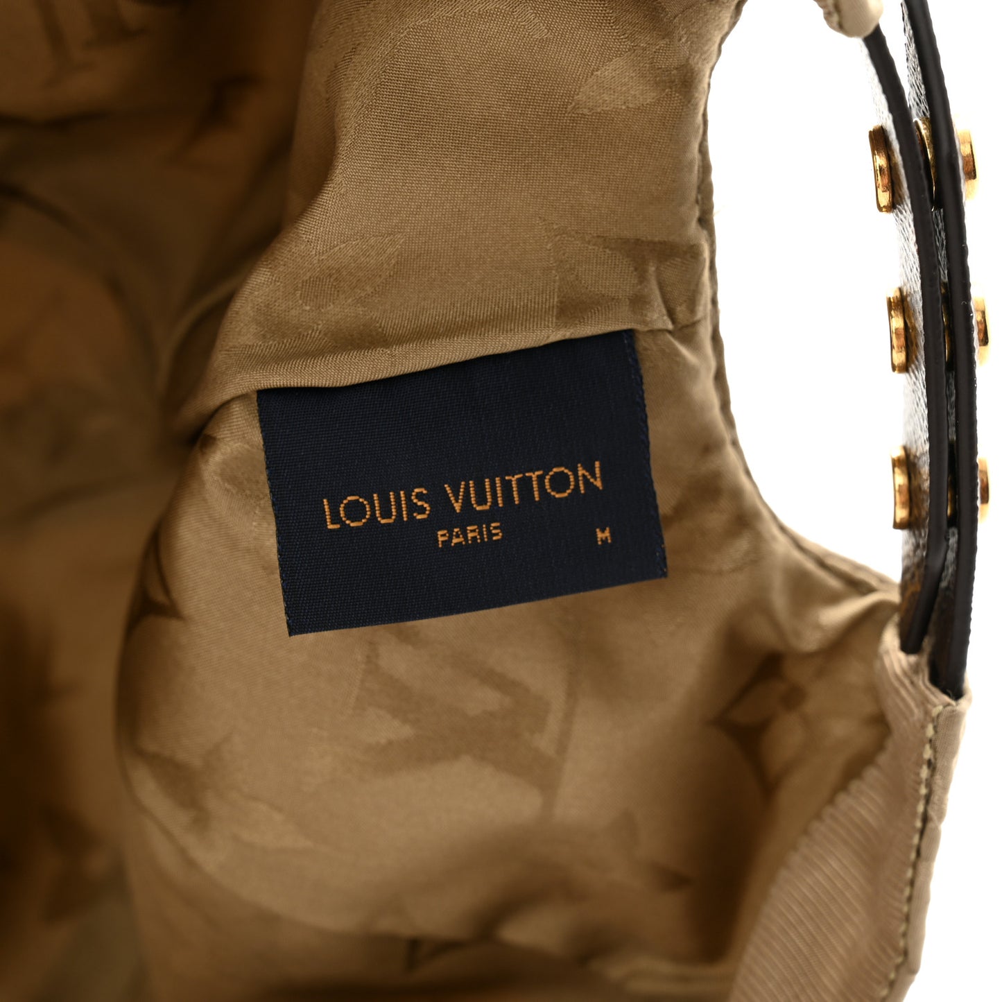 Monogram Polyester Silk LV Get Ready Cap M Beige