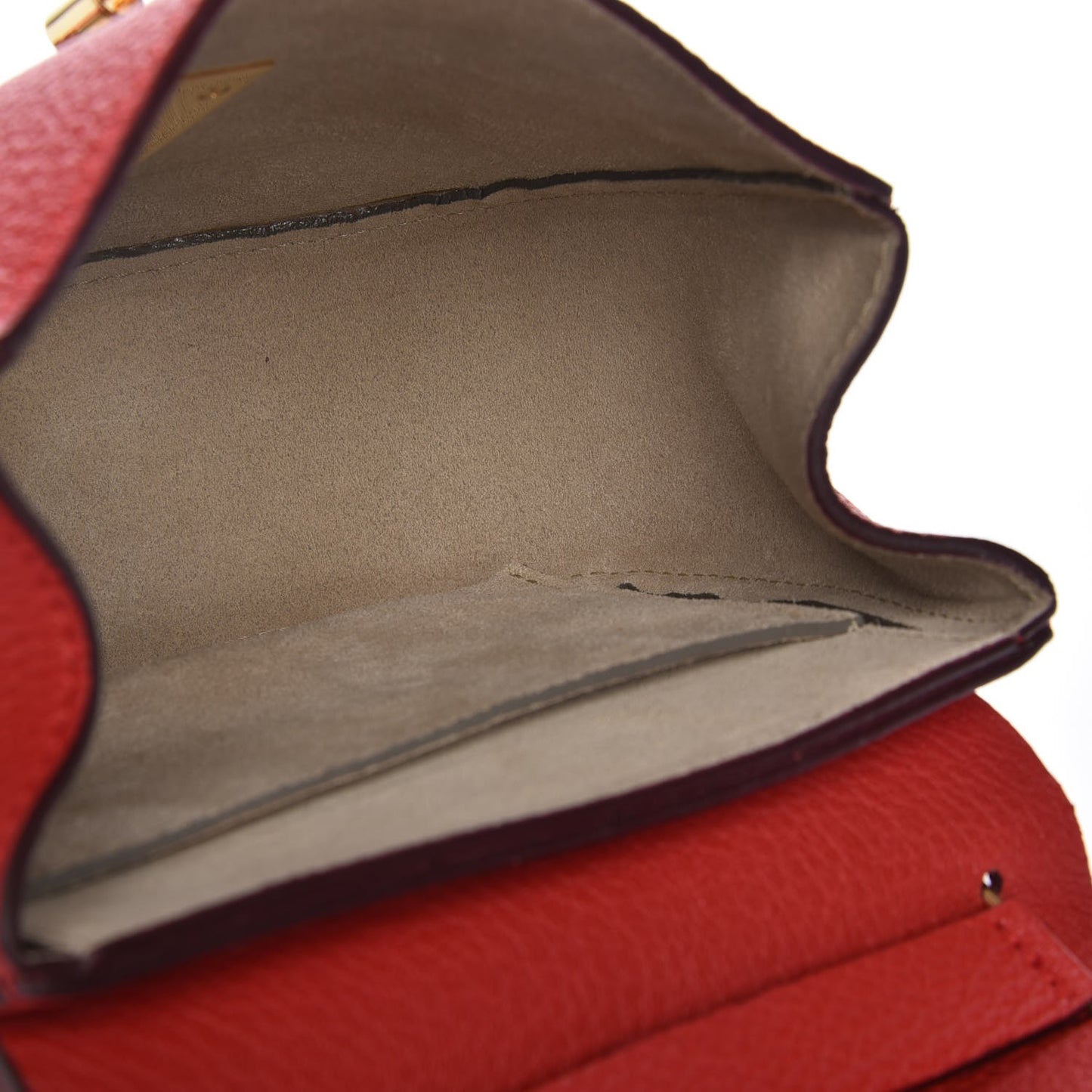 Grained Lambskin Mini Drew Shoulder Bag Plaid Red