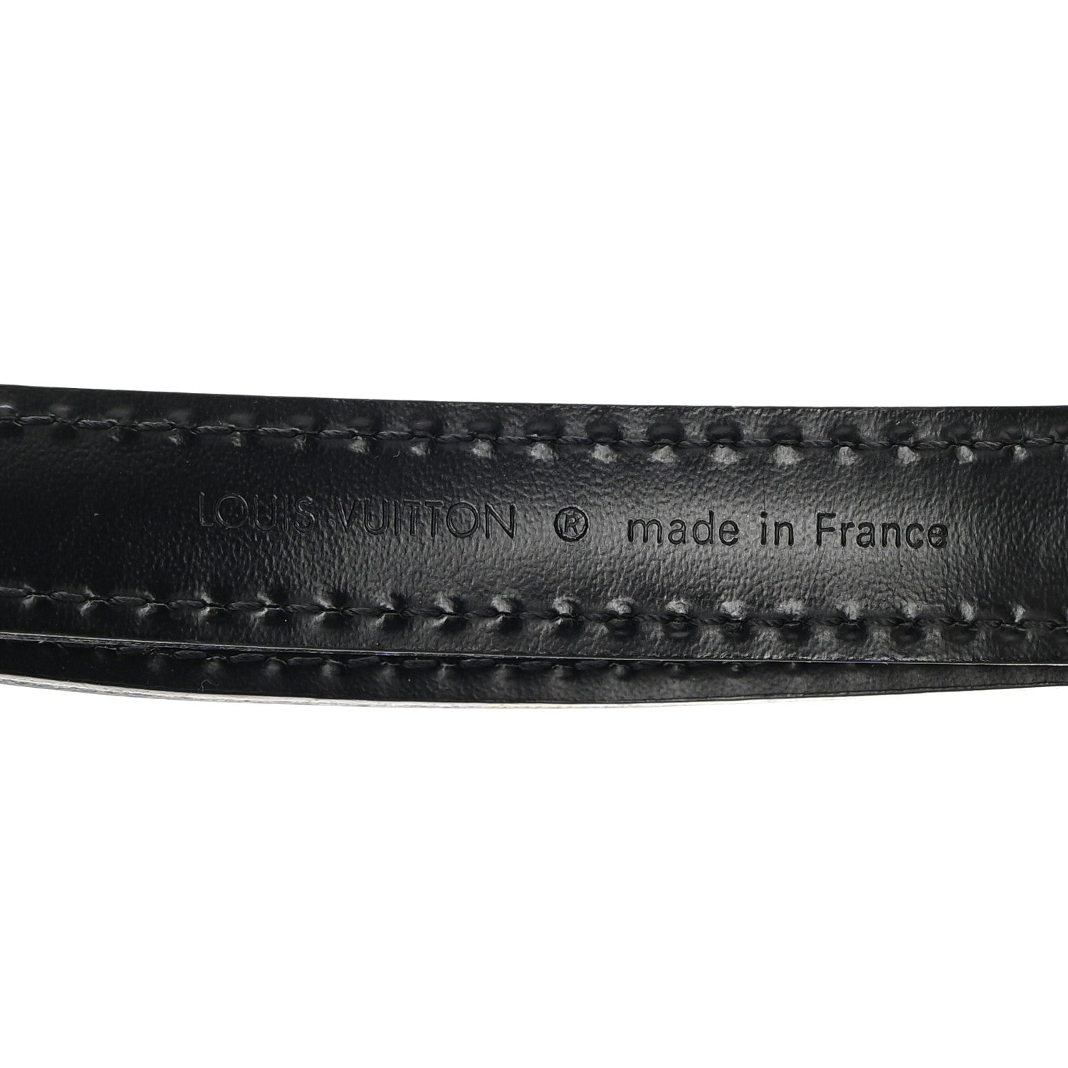 Louis Vuitton Calfskin 16mm Adjustable Shoulder Strap Black 3 of 8