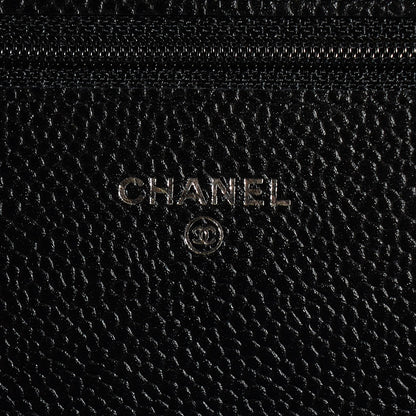 Chanel Caviar Quilted Wallet On Chain WOC Black 6 of 8