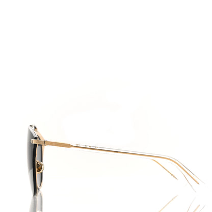 Christian Dior Reflected Prism Mirrored Sunglasses Black Gold 3 of 8