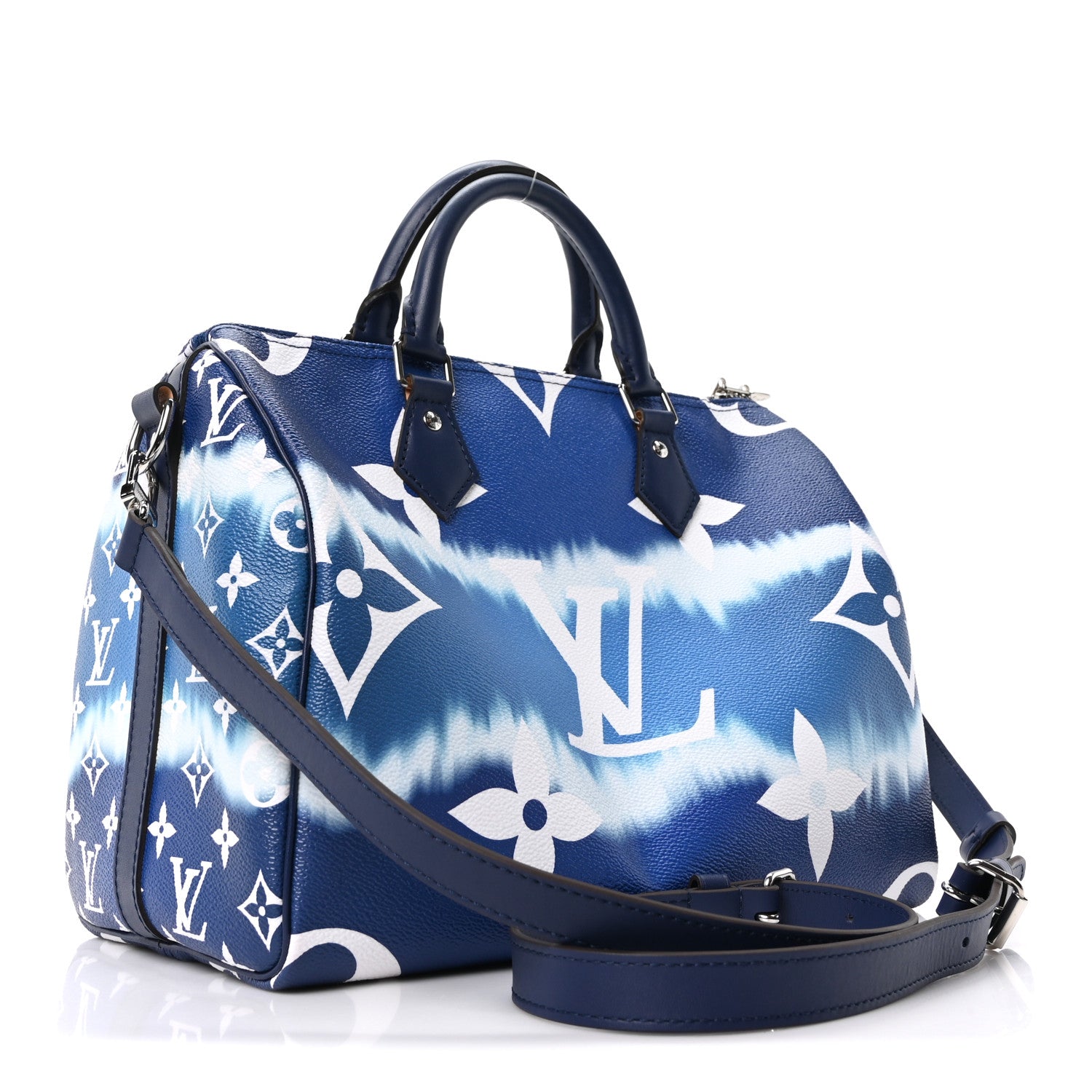 Louis Vuitton Monogram Escale Speedy Bandouliere 30 Blue 3 of 9