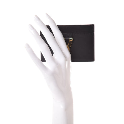 Saint Laurent Calfskin Classic Y Card Case Black 2 of 9