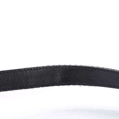 Gucci Canvas Web Interlocking G Belt 80 32 Black 6 of 6