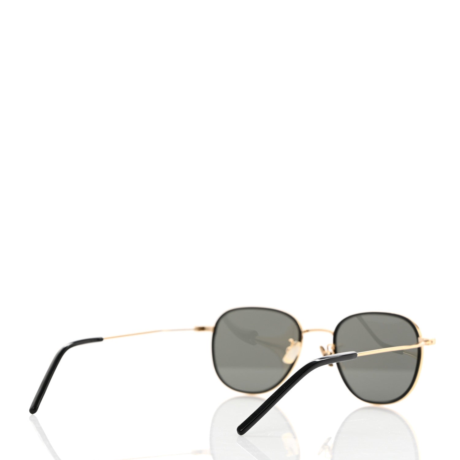 Saint Laurent Metal Aviator Sunglasses Gold Black 4 of 7