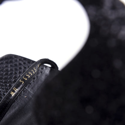 Saint Laurent Glitter Opyum 110 Sandals 39 Black 9 of 11