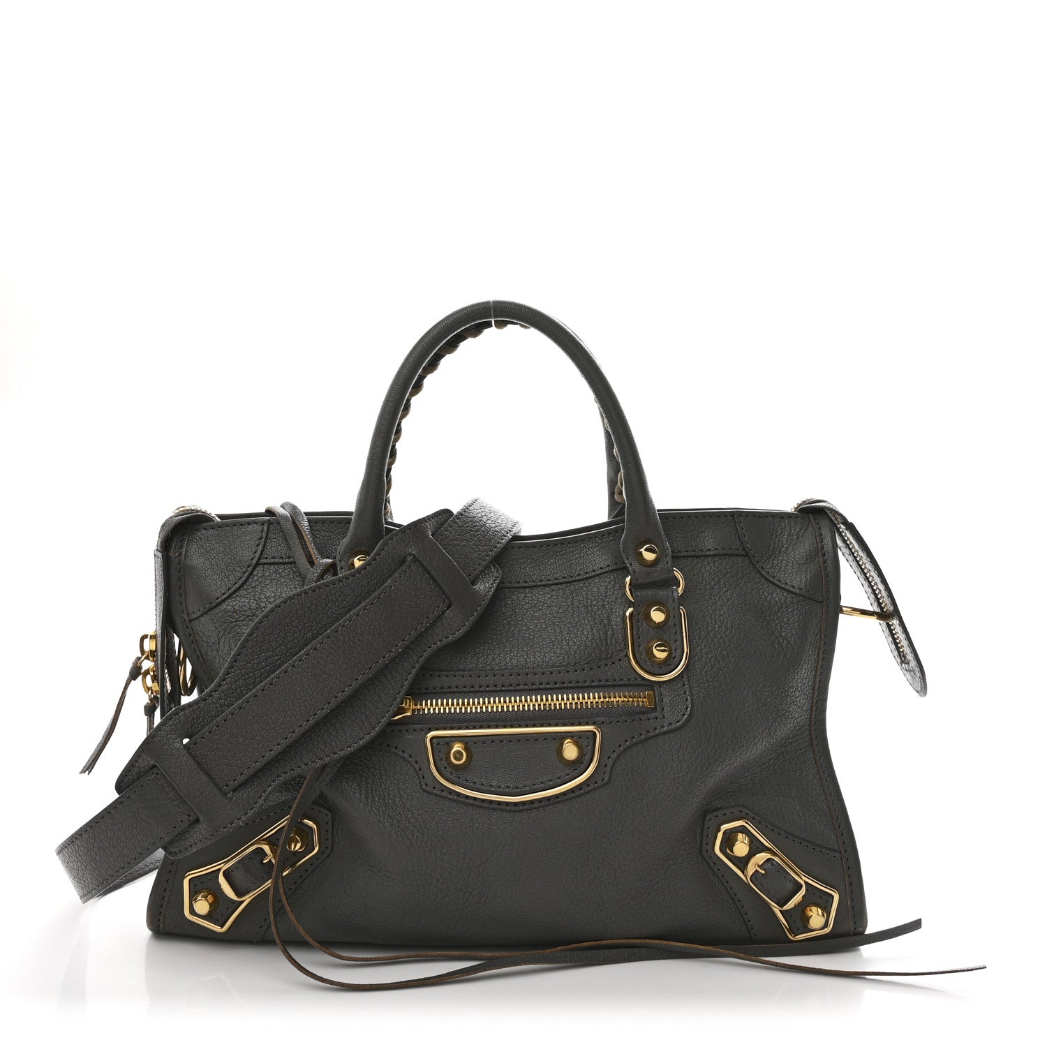 Balenciaga Chevre Gold Metallic Edge Hardware S City Gris Acier 1 of 14