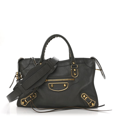 Balenciaga Chevre Gold Metallic Edge Hardware S City Gris Acier 1 of 14