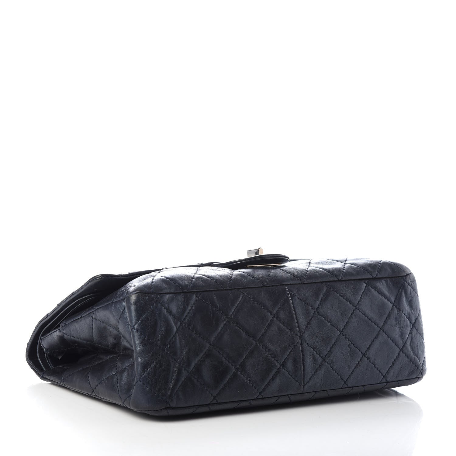 Chanel Metallic Aged Calfskin Quilted 2.55 Reissue 227 Flap Blue 4 of 10