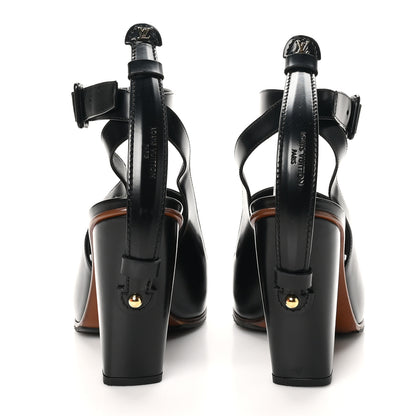 Louis Vuitton Calfskin Trinity 100 Sandals 39 Black 6 of 10