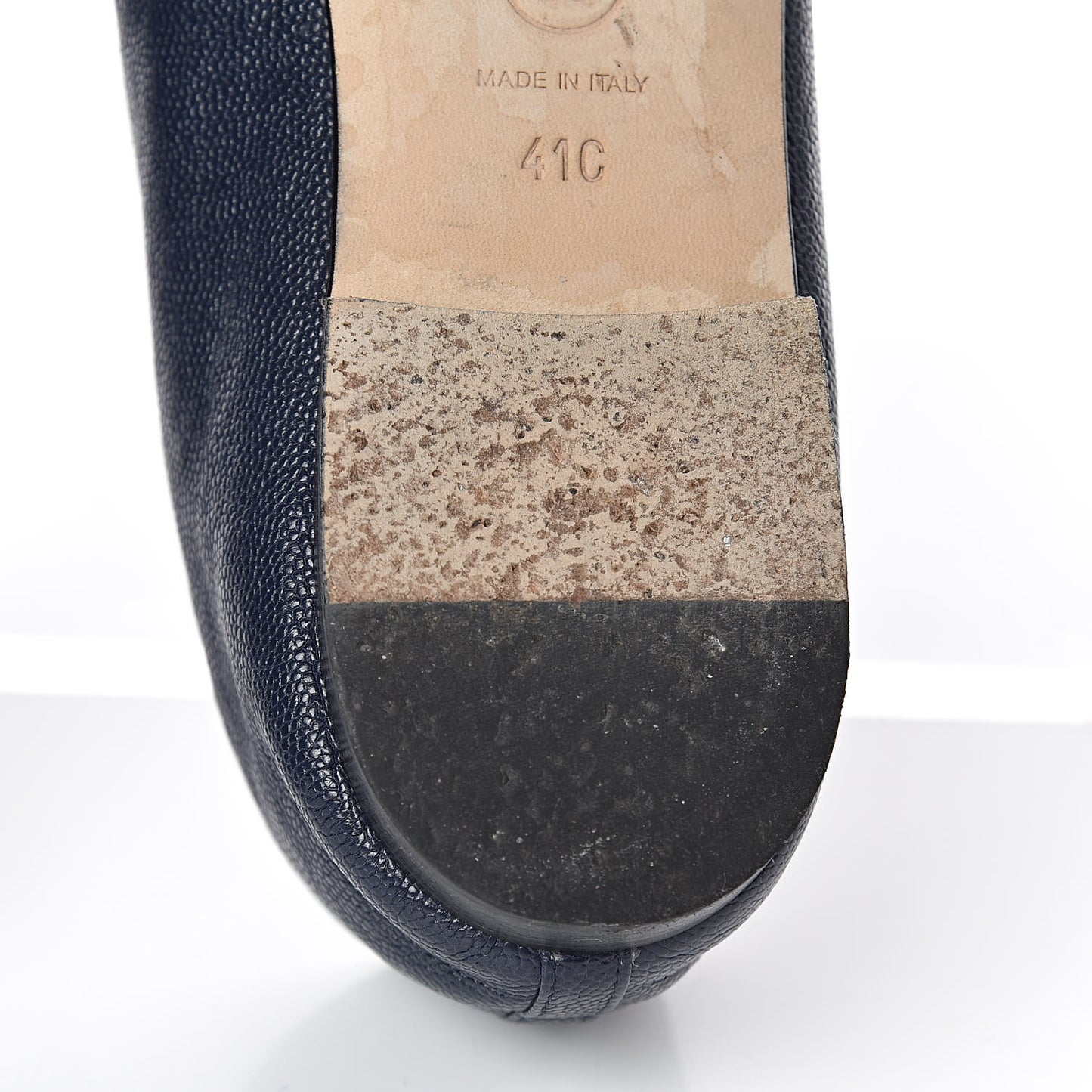 Caviar CC Cap Toe Ballerina Flats 41 Navy