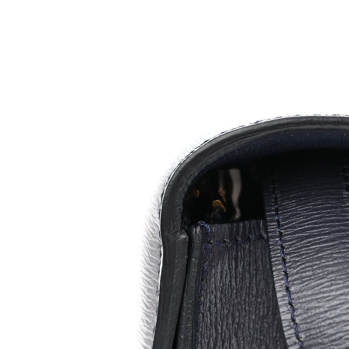Liege Calfskin Medium Classic Box Flap Bag Dark Blue