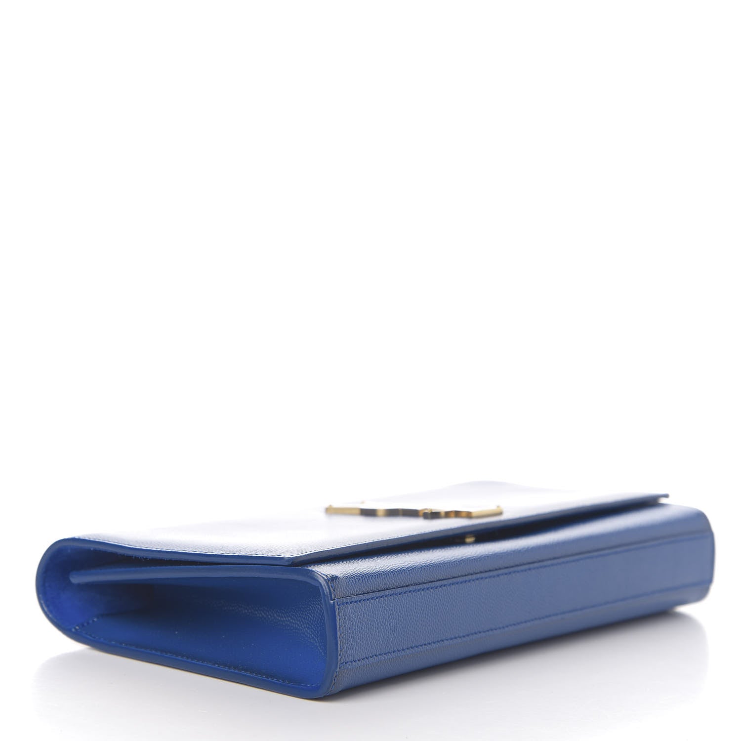 Saint Laurent Grain De Poudre Classic Monogram Cassandre Clutch Royal Blue 3 of 6