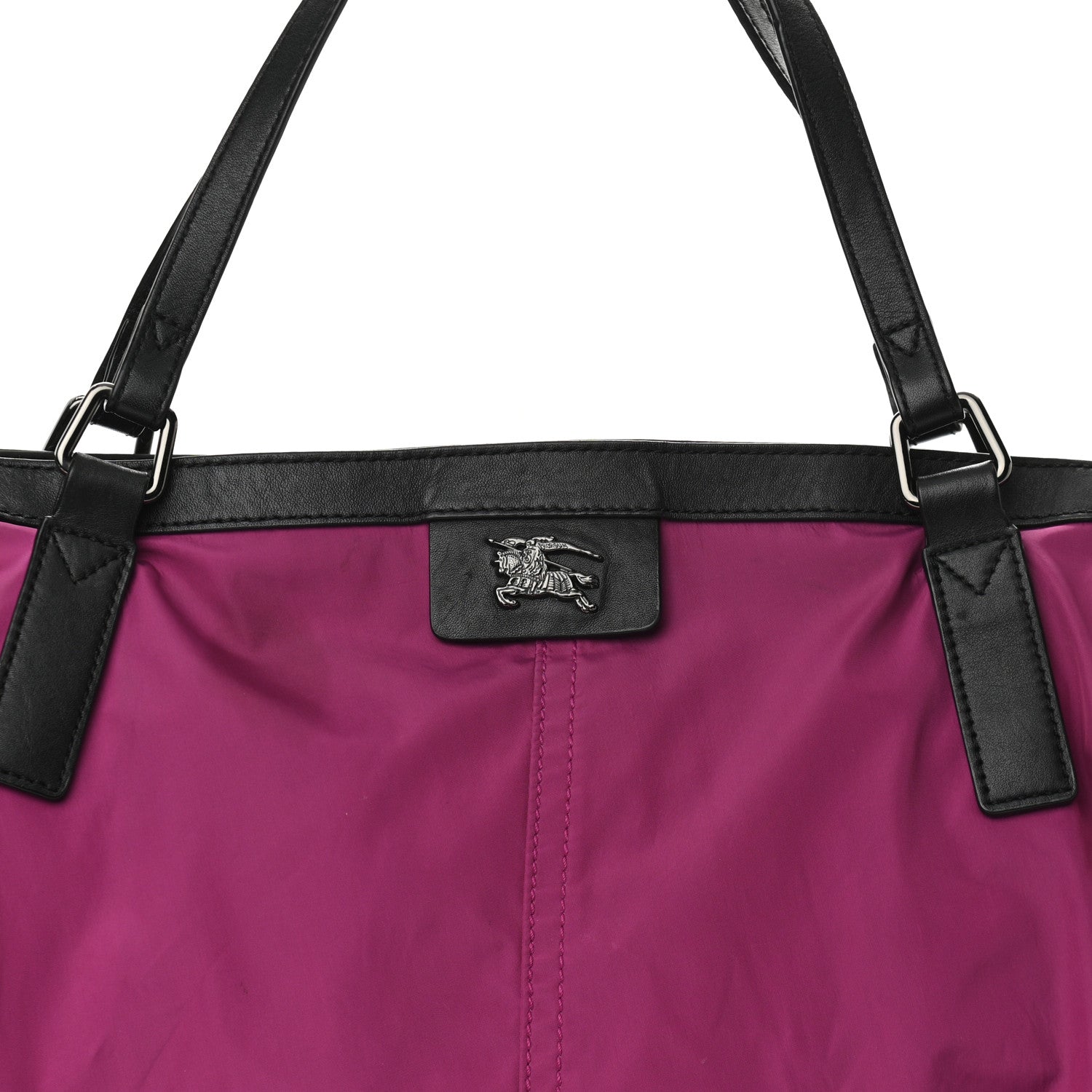 Burberry Nylon Small Buckleigh Packable Tote Purple 7 of 14