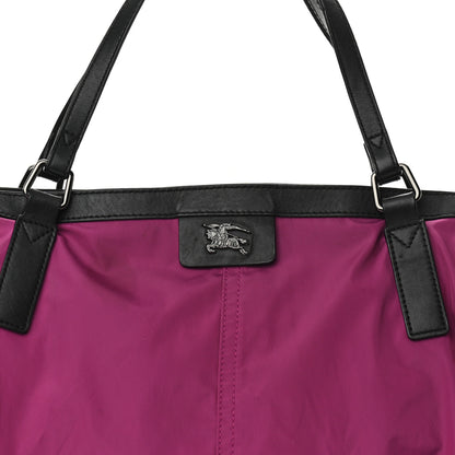 Burberry Nylon Small Buckleigh Packable Tote Purple 7 of 14
