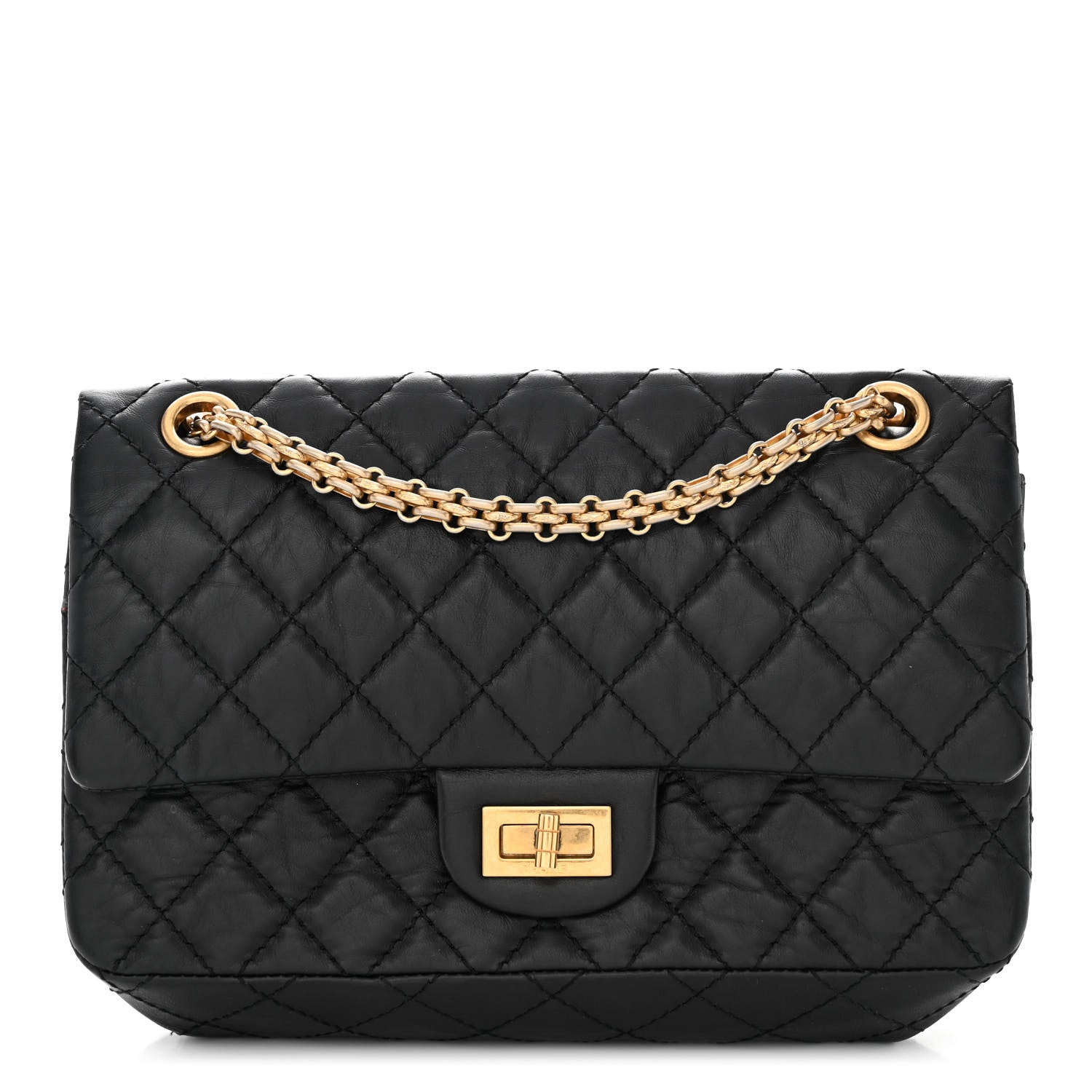 Chanel Aged Calfskin Quilted 2.55 Reissue 225 Flap Black 1 of 10