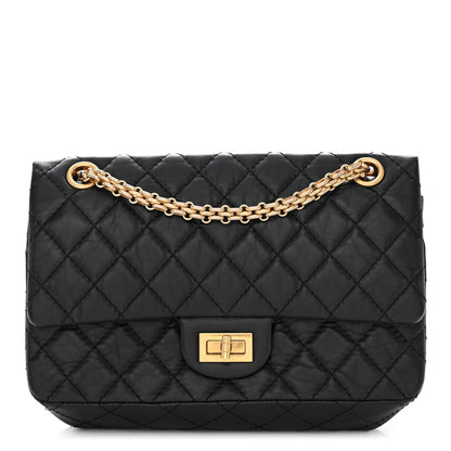 Chanel Aged Calfskin Quilted 2.55 Reissue 225 Flap Black 1 of 10