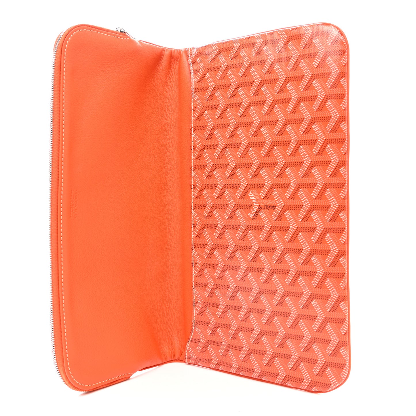 Goyardine Sainte Marie Soft Clutch Orange