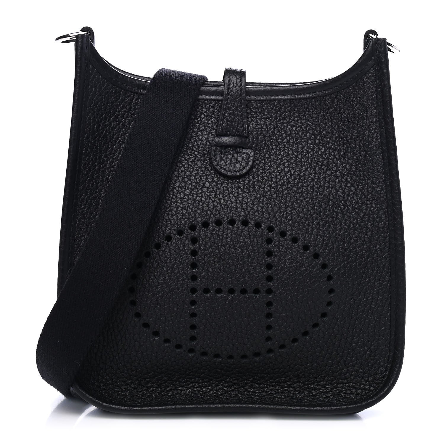 Hermes Taurillon Clemence Evelyne TPM Black 1 of 4