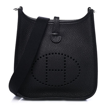 Hermes Taurillon Clemence Evelyne TPM Black 1 of 4