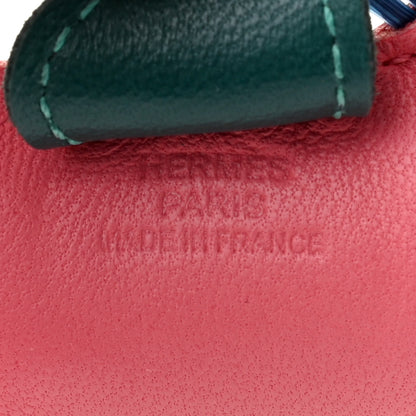 Hermes Milo Lambskin Horsehair Grigri Rodeo Horse Bag Charm PM Rose Azalee Malachite Lime Celeste 3 of 3