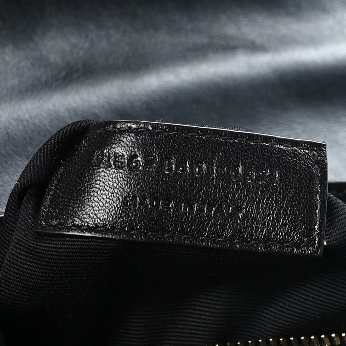 Calfskin Y Quilted Monogram Toy Loulou Crossbody Bag Black